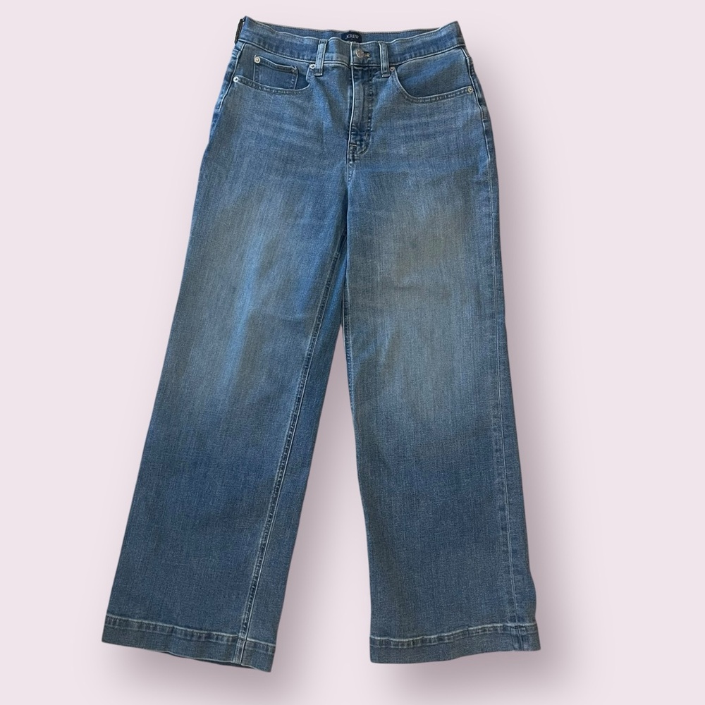 J.Crew blue wide leg jeans